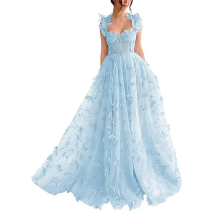 Elegant Spaghetti Strap Party Dress