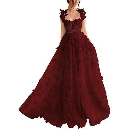 Elegant Spaghetti Strap Party Dress
