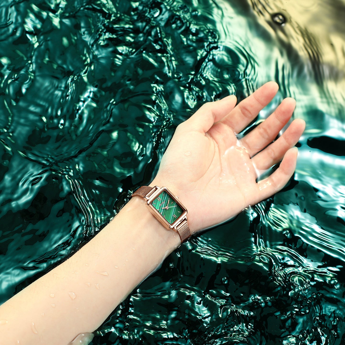 Elegant Square Ladies Quartz Watch