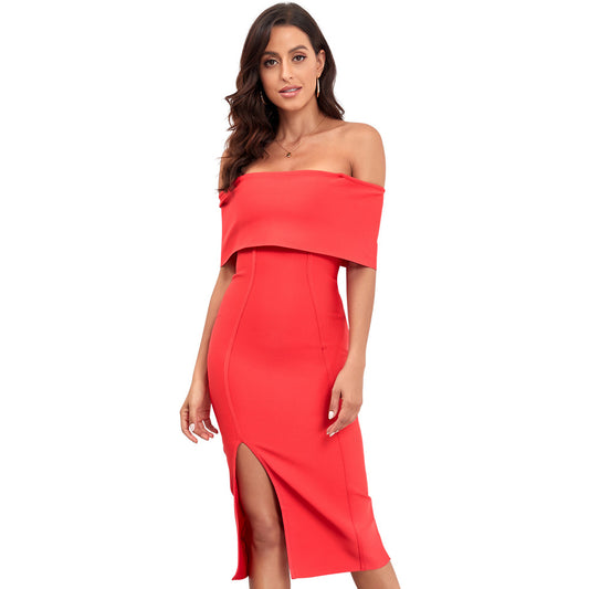 Elegant Strap Evening Dress