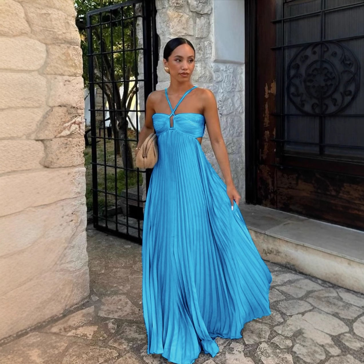 Elegant Strapless A-Line Dress