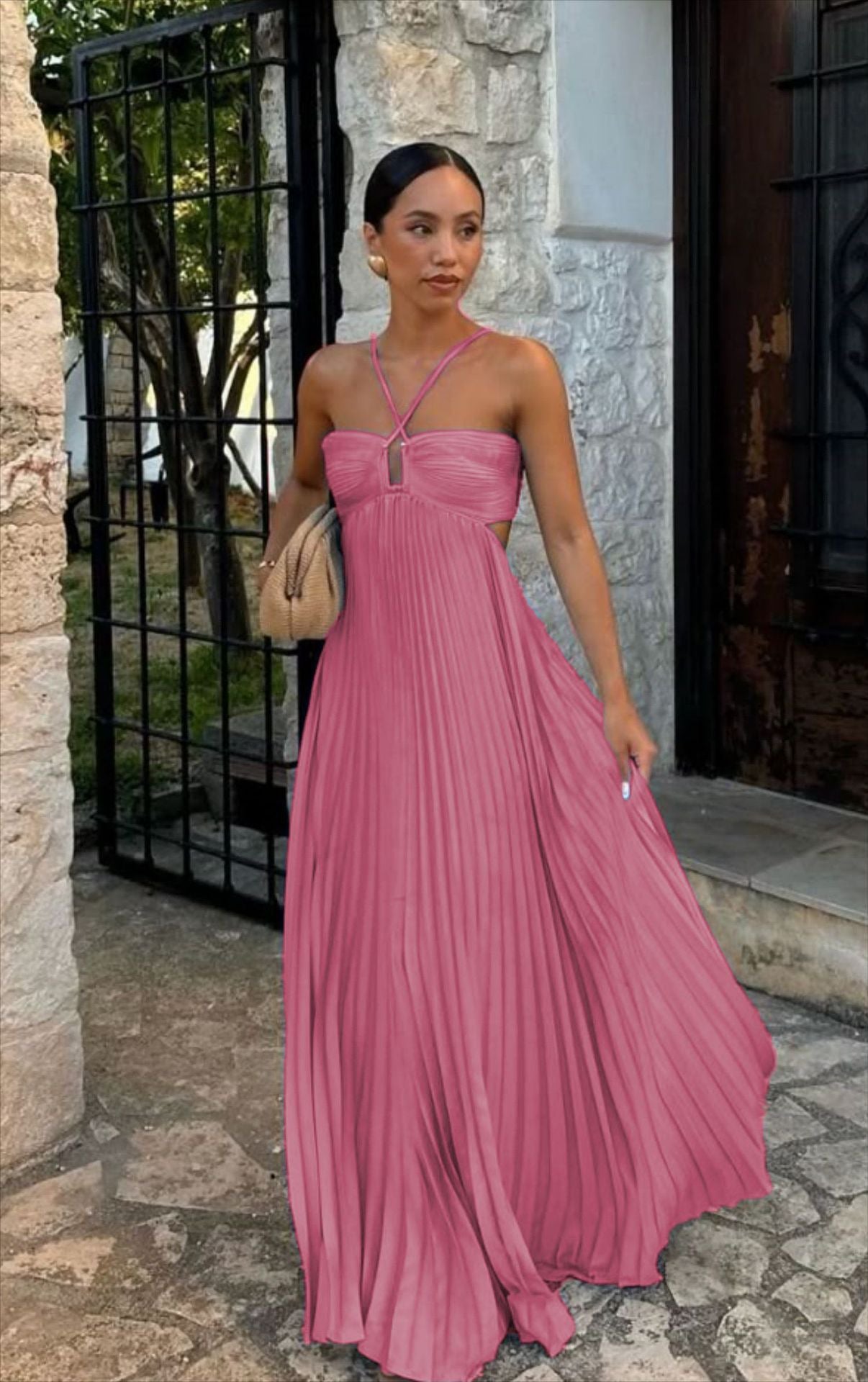 Elegant Strapless A-Line Dress