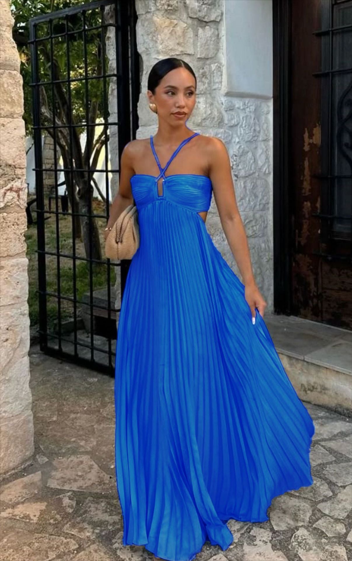 Elegant Strapless A-Line Dress
