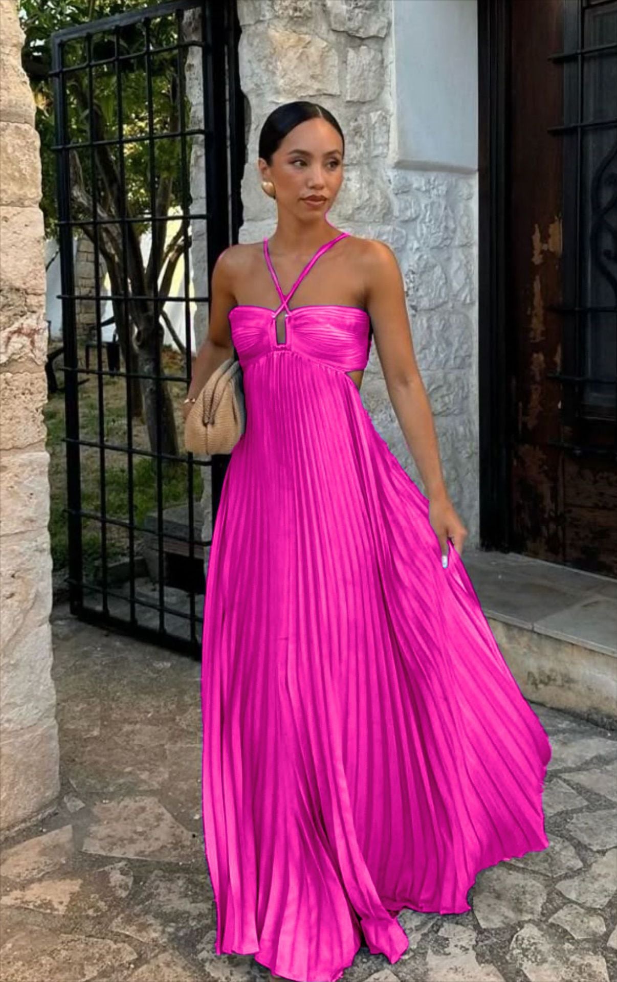 Elegant Strapless A-Line Dress