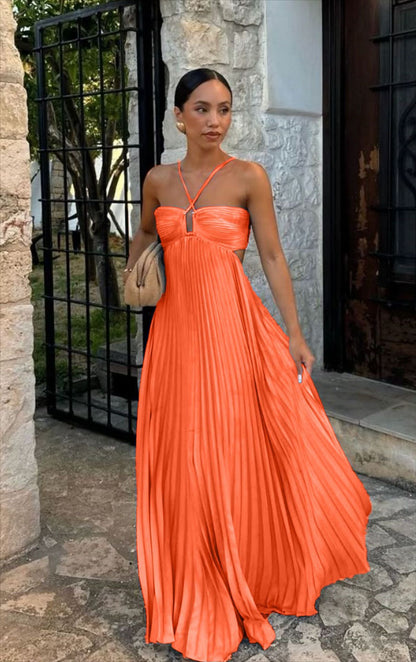 Elegant Strapless A-Line Dress