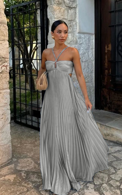 Elegant Strapless A-Line Dress