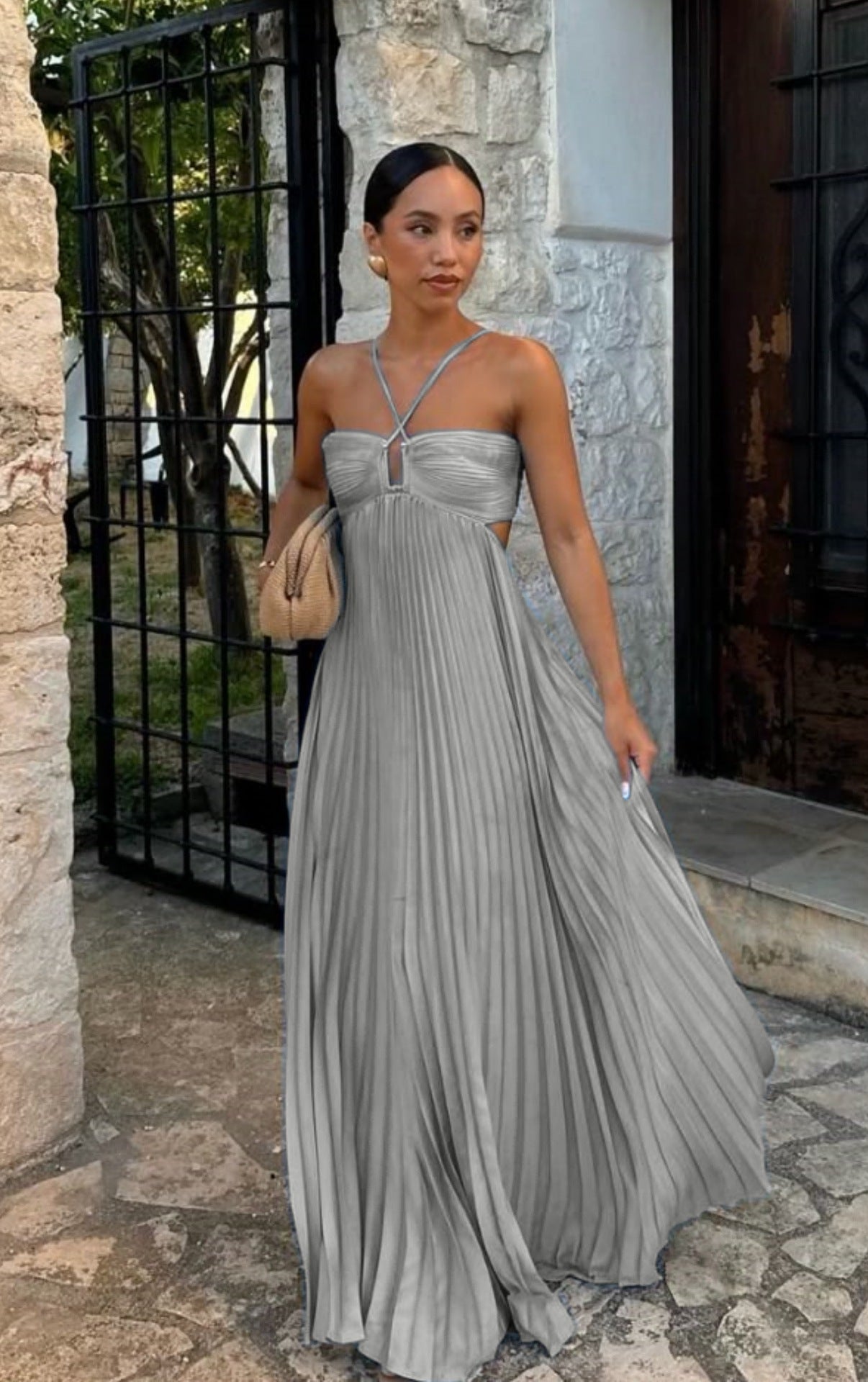 Elegant Strapless A-Line Dress