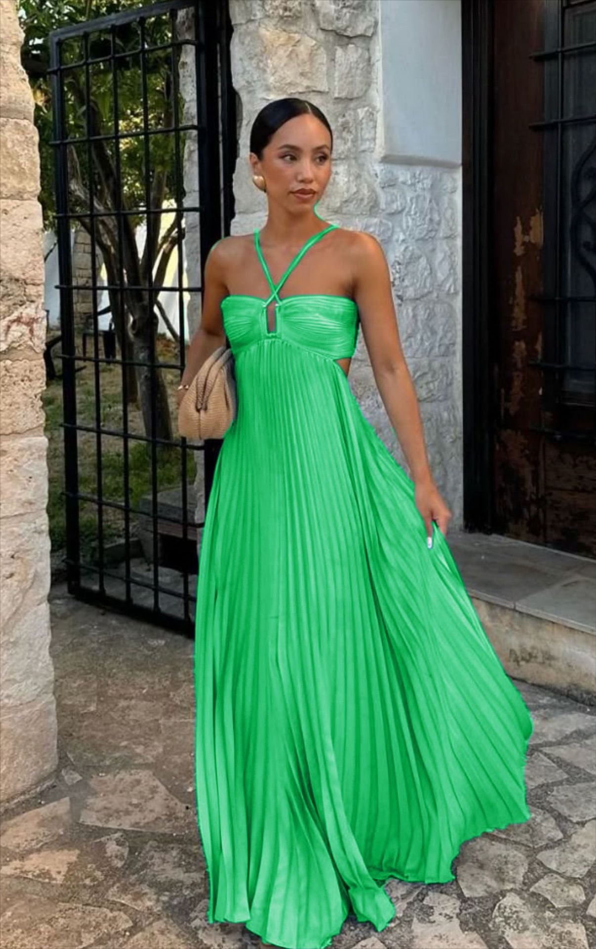 Elegant Strapless A-Line Dress
