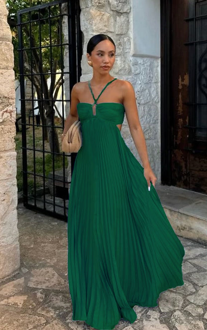 Elegant Strapless A-Line Dress