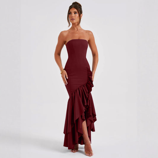 Elegant Strapless Bodycon Dress