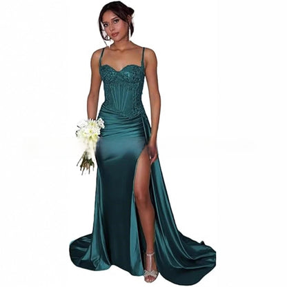 Elegant Strapless Evening Gown