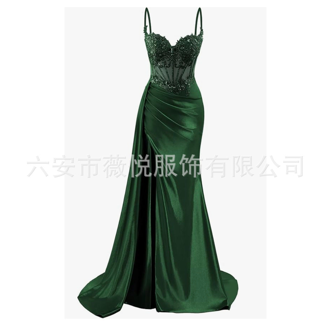 Elegant Strapless Evening Gown