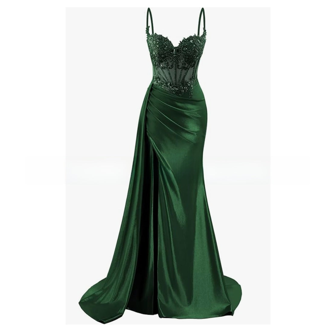 Elegant Strapless Evening Gown