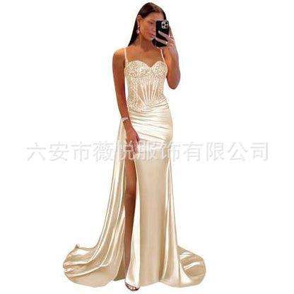 Elegant Strapless Evening Gown