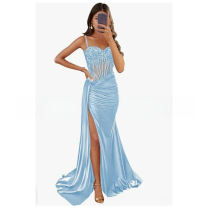 Elegant Strapless Evening Gown