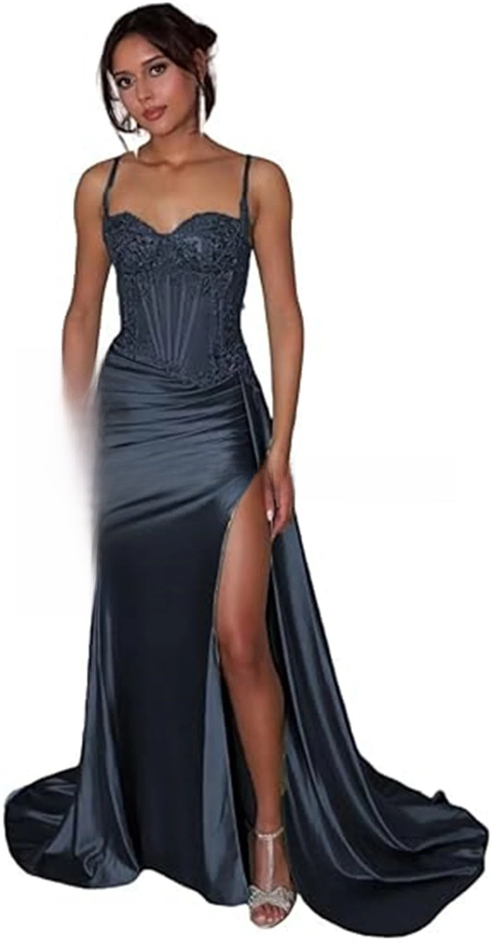 Elegant Strapless Evening Gown