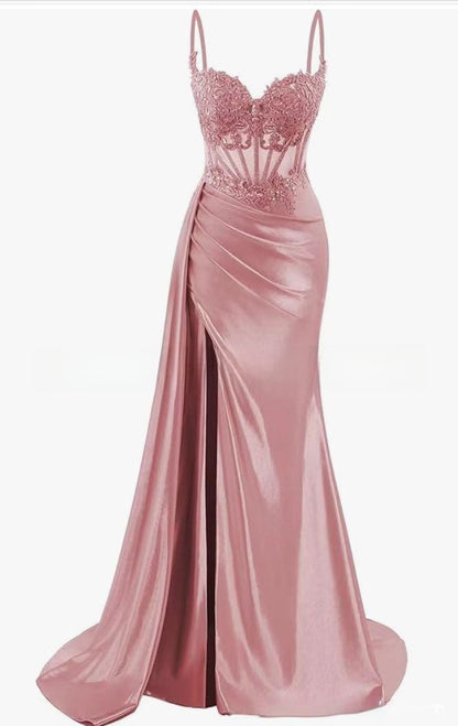 Elegant Strapless Evening Gown