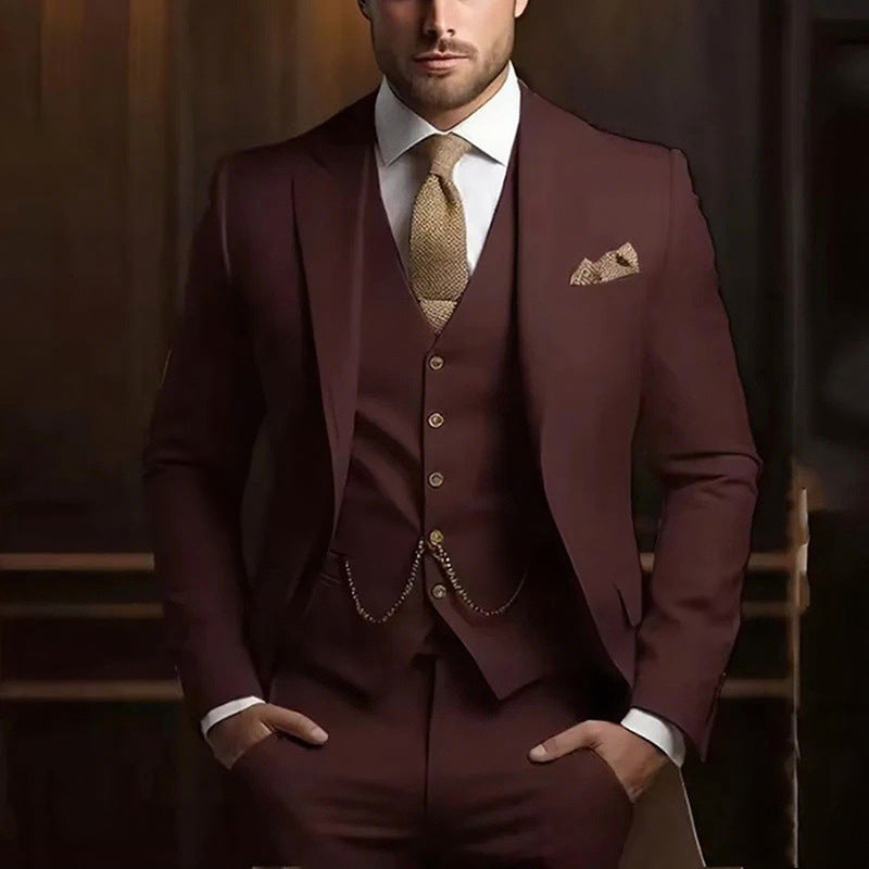 Elegant Three-Piece Suit Set