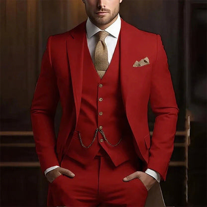 Elegant Three-Piece Suit Set