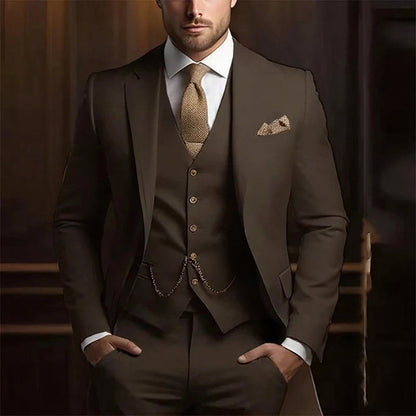 Elegant Three-Piece Suit Set