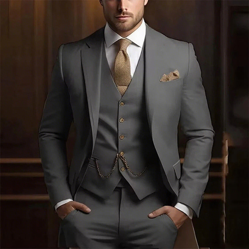 Elegant Three-Piece Suit Set