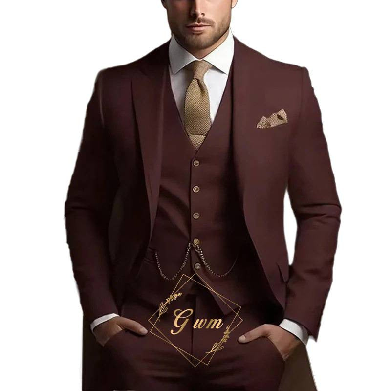 Elegant Three-Piece Suit Set