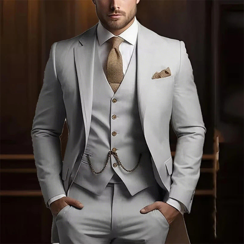 Elegant Three-Piece Suit Set