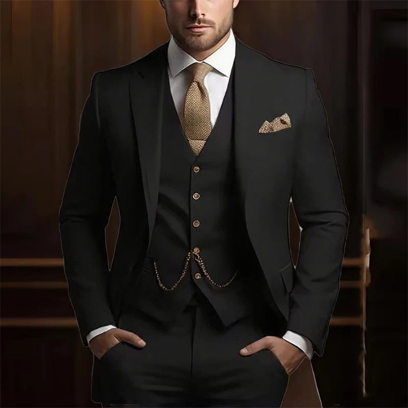 Elegant Three-Piece Suit Set