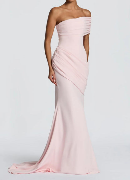 Elegant Trumpet Hem Off-Shoulder Long Dress
