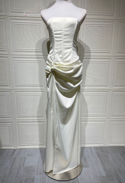 Elegant Twist Satin Dress