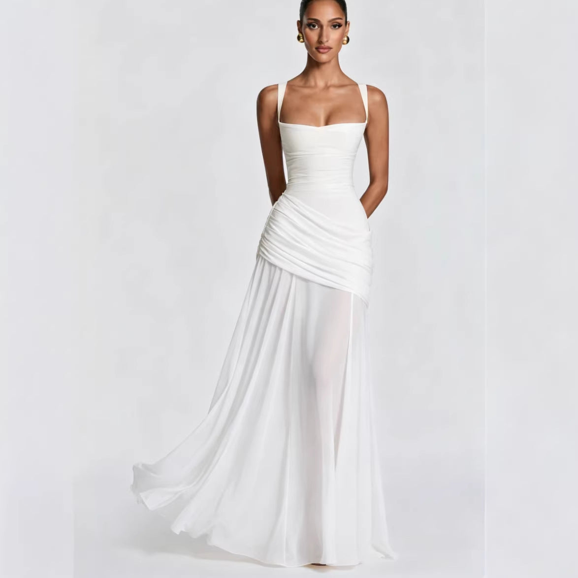 Elegant V-Neck Bodycon Dress