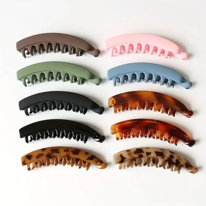 Elegant Vertical Banana Hair Clip
