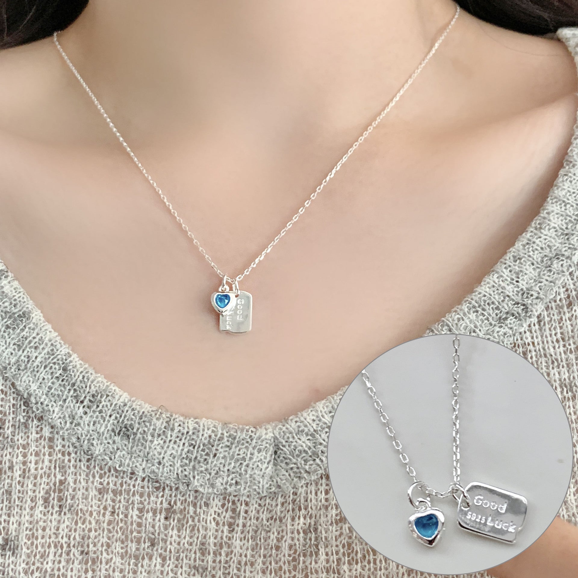 Elegant Water Drop Copper Necklace