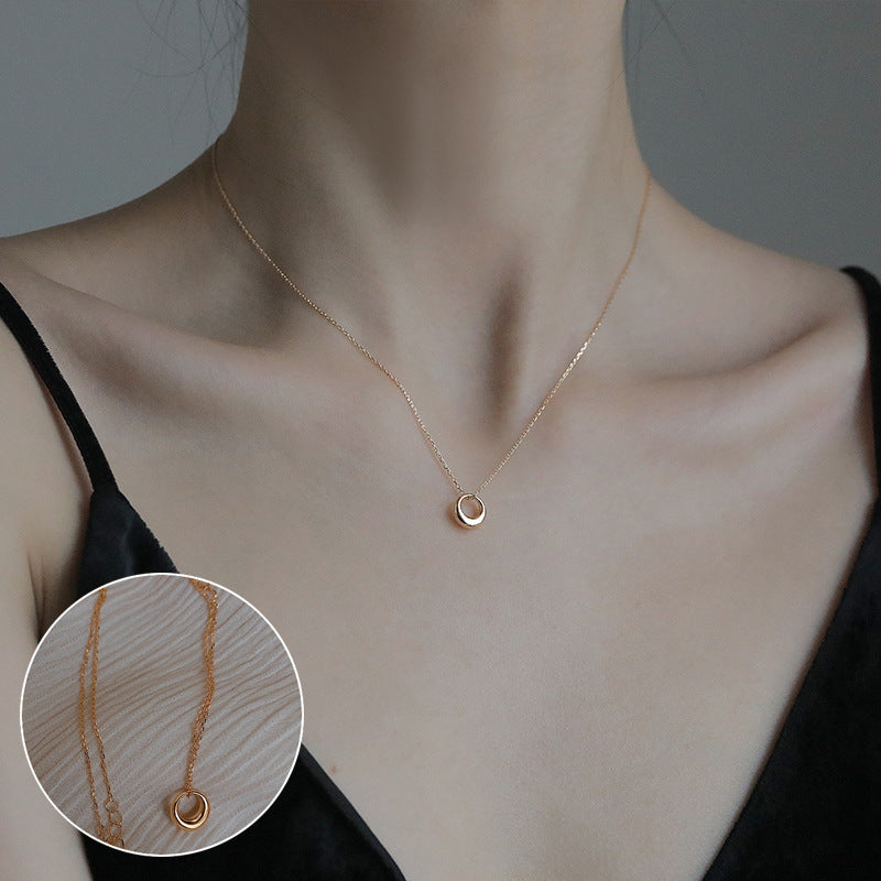 Elegant Water Drop Copper Necklace