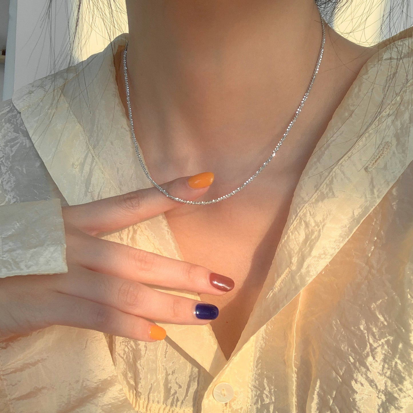 Elegant Water Drop Copper Necklace