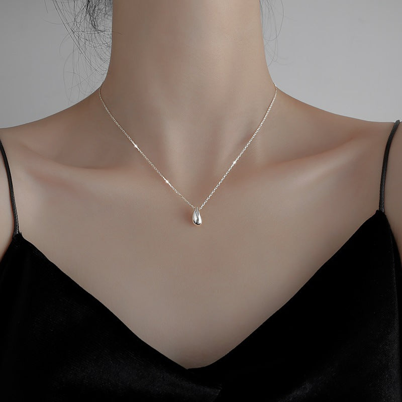 Elegant Water Drop Copper Necklace