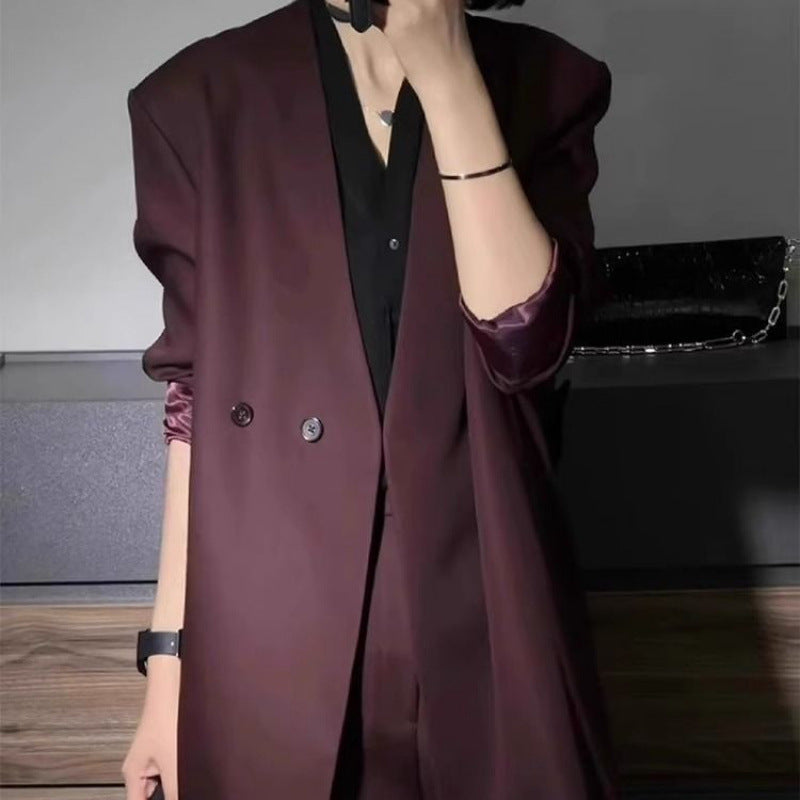Elegant Women's Blazer and Trousers Set