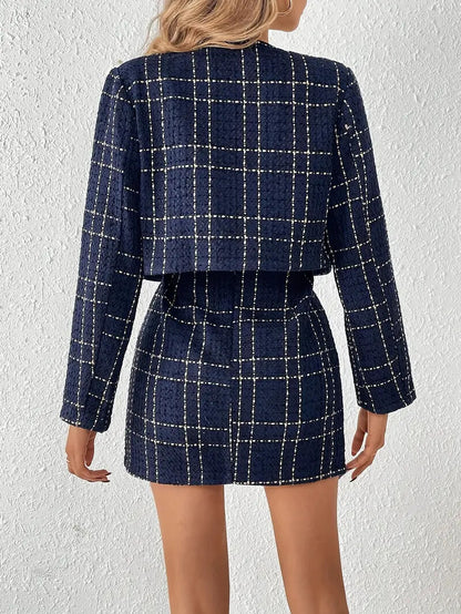 Elegant Women's Jacket and Skirt Suit