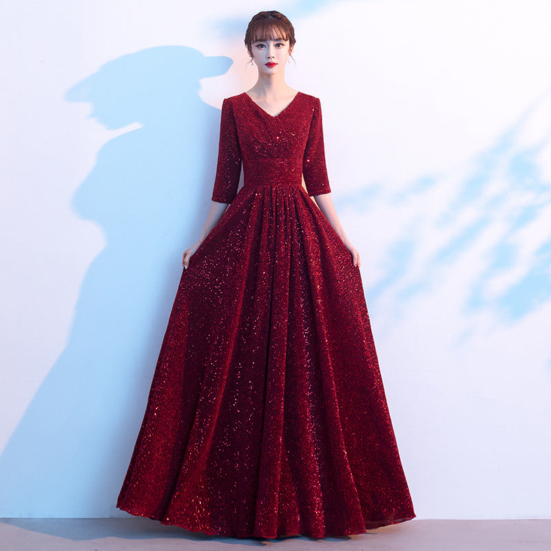 Elegant Women's Long Evening Dress