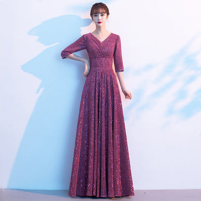 Elegant Women's Long Evening Dress