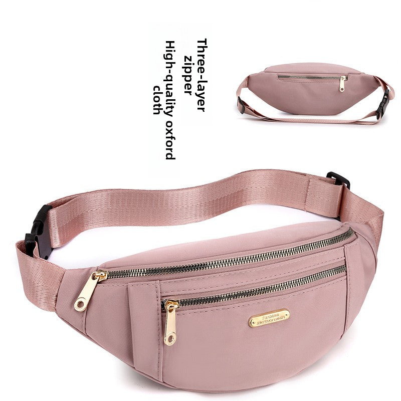 Elegant Women's Oxford Cloth Waist Bag