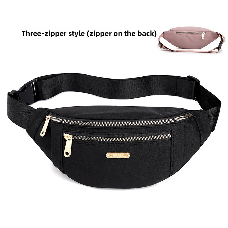 Elegant Women's Oxford Cloth Waist Bag