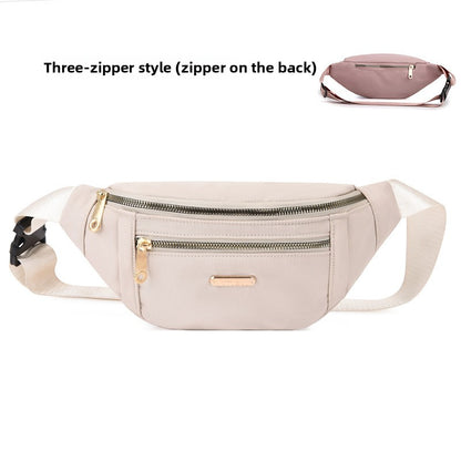 Elegant Women's Oxford Cloth Waist Bag