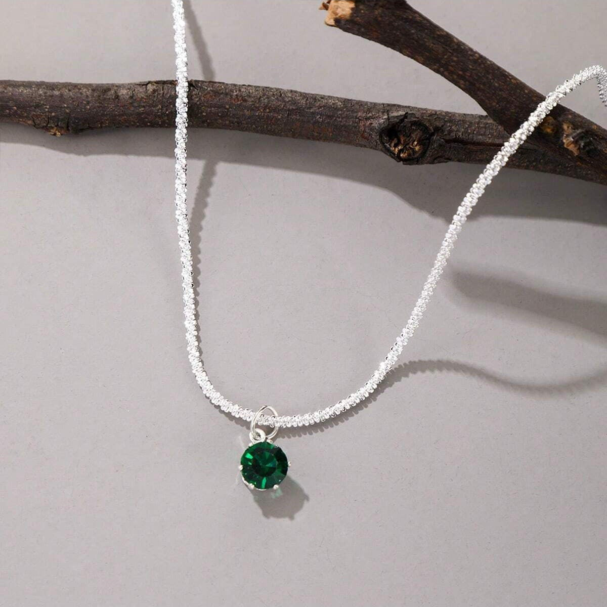 Elegant Zircon Full Diamond Necklace Clavicle Chain