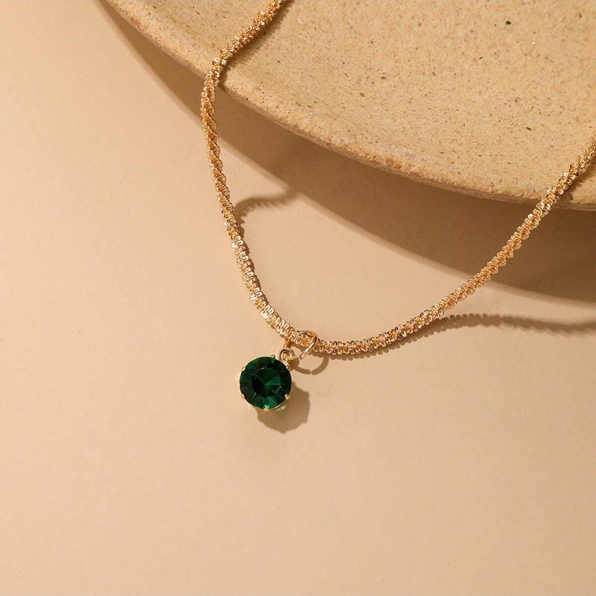 Elegant Zircon Full Diamond Necklace Clavicle Chain