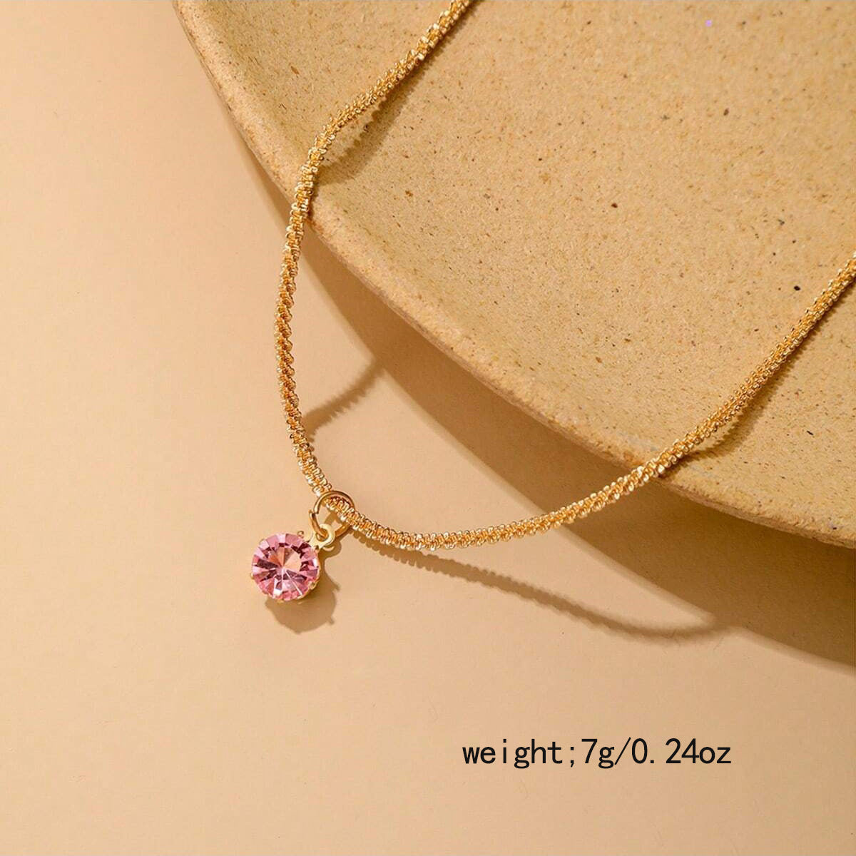 Elegant Zircon Full Diamond Necklace Clavicle Chain