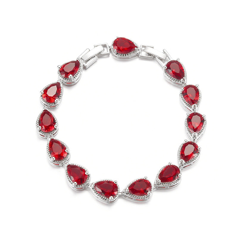Elegant Zircon Water Drop Bracelet