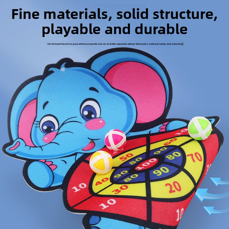 Elephant Sticky Ball Dart Board Toy