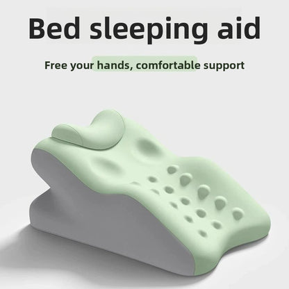 Elevated prone sleeping pillow