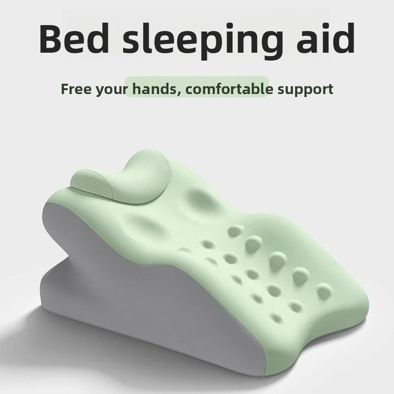 Elevated prone sleeping pillow